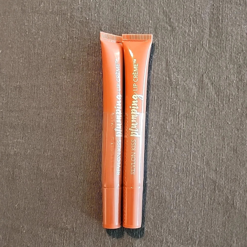 (2) Revlon Kiss Plumping Lip Creme-510 Nude Honey